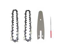 DHRCONPA Cadena y placa guía de 4/8 de pulgada for mini motosierra de acero. Repuesto for motosierras eléctricas.