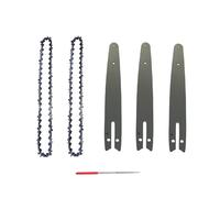 DHRCONPA Cadena y placa guía de 4/8 de pulgada for mini motosierra de acero. Repuesto for motosierras eléctricas.