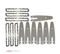 DHRCONPA Cadena y placa guía de 4/8 de pulgada for motosierra. Herramientas manuales de acero for trabajos de carpintería y poda en general.