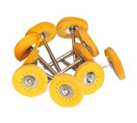 DHRCONPA Cepillo de pulido de hilo de algodón con rueda de lijado y fieltro de lana de 1 pulgada y 2,35/3 mm.