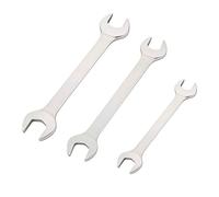 DHRCONPA Llave de boca ultrafina de acero inoxidable de 3 uds, horquilla pequeña y delgada de doble cabeza de 3mm de espesor y doble propósito