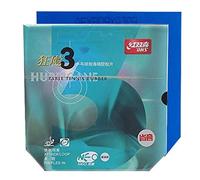 DHS Hurricane 3 Neo - Espinillas de goma para tenis de mesa con esponja azul (negro, provincial), Black (H)39 (T)2.15mm