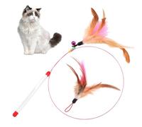 DHSBGWSX 1 bastón de juguete para gatos, 1 cabezal de repuesto, divertido juguete para gatos, juguete de entrenamiento para mascotas, juguete interactivo para gatos
