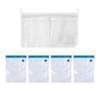 DHSBGWSX 1 bolsa de almacenamiento para frigorífico, 4 bolsas de almacenamiento al vacío, caja de almacenamiento de pared, bolsa de malla para armario de cocina, bolsa de malla multifunción