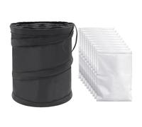 DHSBGWSX 1 Bote De Basura Para Automóvil, 10 Piezas De Bolsas De Basura Autoadhesivas Para Automóvil, Bote De Basura Emergente, Organizador Para Automóvil Y Contenedor De Almacenamiento
