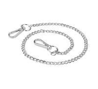 DHSBGWSX 1 cadena plateada para pantalones punk de metal, cadena para el cuerpo, cadena para pantalones, estilo hip-hop, accesorio personalizado, para vaqueros, monedero, llavero (53 cm), plata, 53 cm