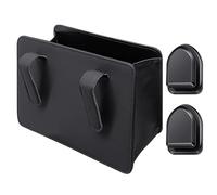 DHSBGWSX 1 cubo de basura para coche, 2 ganchos para coche, organizador de coche, caja de almacenamiento colgante para coche, piezas de coche