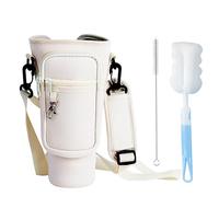 DHSBGWSX 1 Funda Para Taza Cruzada, 1 Cepillo Para Taza, 1 Cepillo Para Pajita, Funda Aislante Para Botella De Agua Con Llavero, Correa Ajustable Para El Hombro, Funda Para Taza De Hielo