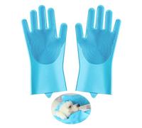 DHSBGWSX 1 par de guantes de baño para perros, equipo de limpieza de perros, guantes de aseo para mascotas, lavado de perros portátil, limpiador de patas de perro, baño de mascotas, guantes de agarre