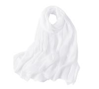 DHSBGWSX 1 Pieza Bufanda De Gasa Para Mujer, Bufanda Para Mujer, Bufanda Fría Y Cálida, Accesorios De Invierno Cálidos Y De Moda, Bufanda De Moda Para Mujer, Regalo Adecuado Para Mujer(Blanco)