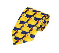DHSBGWSX 1 Pieza Corbata Para Hombre, Corbata Divertida, Corbata Con Patrón De Pato Amarillo, Corbata Para Hombre Para Boda, Corbata Divertida De Carnaval, Corbata Creativa Para Hombres (Amarillo)