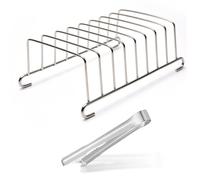 DHSBGWSX 1 Rejilla para Tostadas, 1 Pinzas Magnéticas para Pan, Rejilla para Tostadas para Freidora, Rejilla para Tostadas, Rejilla para Tostadas De Acero Inoxidable