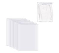 DHSBGWSX 10 bolsas de almacenamiento transparentes de polietileno (PE), 50 x 70 cm, con cremallera, transparentes, 3,5 litros