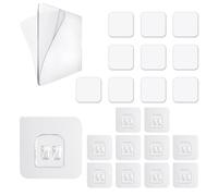 DHSBGWSX 10 Parches De Doble Cara, 10 Hebillas Autoadhesivas, Nanoparches Sin Rastro, Almohadillas Adhesivas De Doble Cara, Parches Adhesivos Impermeables, Parches Auxiliares