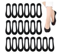 DHSBGWSX 10 Pares de Calcetines de Seda de Hielo Antideslizantes, Tradicionales y de Compresión Invisibles para Mujer (Talla 35-40)