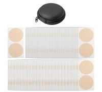 DHSBGWSX 100 pares de pegatinas antigolpes en el pecho, 1 bolsa de almacenamiento, banda de pezón, cubierta de pezón para hombres