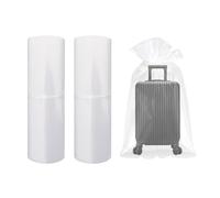 DHSBGWSX 2 Bolsas de Almacenamiento de Plástico Transparentes a Prueba de Polvo, 90 x 120 cm, Resistentes al Agua y al Polvo, para Ropa y Cosméticos