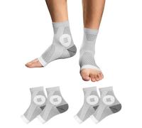 DHSBGWSX 2 pares de calcetines deportivos para aliviar la neuropatía, calcetines funcionales para la fascitis plantar, calcetines de alivio de presión, calcetines para el dolor de neuropatía para
