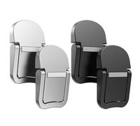 DHSBGWSX 2 pares de soportes para teclado de ordenador, elevadores de teclado, soporte para ordenador portátil, elevadores de teclado portátiles (negro, plata)