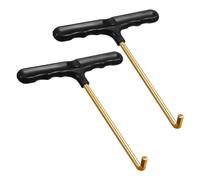 DHSBGWSX 2 piezas de repuesto para trampolín, tensor de resorte, gancho de seguridad para trampolín, barra de repuesto para trampolín, accesorio de resorte en T, gancho de resorte en T