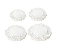 DHSBGWSX 200 Hojas De Papel para Hornear Estampado, Manteles Individuales De Papel Redondos, Papel para Pasteles Que Absorbe Aceite, Papel De Encaje, Adecuado para Pasteles Y Postres