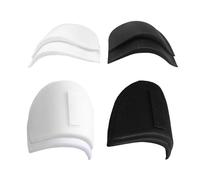 DHSBGWSX 4 pares de hombreras acolchadas para mujer, chaqueta de traje, almohadillas para los hombros, almohadillas para los hombros insertables, almohadillas de espuma para el hombro, unisex, color