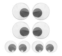 DHSBGWSX 4 pares de ojos autoadhesivos para manualidades, ojos oscilantes autoadhesivos, ojos móviles, álbumes de recortes, manualidades, pegatinas para los ojos