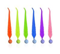 DHSBGWSX 6 bolas de juguete para mascotas, juguete para orugas, pelota de juguete para gatos, juguete interactivo, bola de saltar de gusano