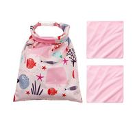 DHSBGWSX Bolsa de Almacenamiento Impermeable y Húmeda para Trajes de Baño con 2 Toallas Cuadradas Rosas