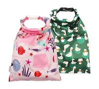 DHSBGWSX - Bolsas de pañales impermeables para bebé (2 unidades), color rosa, verde, no, Rosa, Verde., No