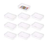 DHSBGWSX Caja de Almacenamiento para 10 Tarjetas Coleccionables - Transparente, de Plástico, para Juegos