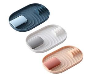 DHSBGWSX Estantería de 3 piezas para tapa de olla, estante de cocina, estante de almacenamiento para encimeras, cucharas y palillos