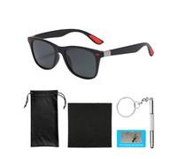 DHSBGWSX Gafas de Sol Cuadradas Clásicas Retro de los Años 90, UV400, Unisex, Perfectas para Viajes (Negro)