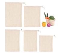 DHSBGWSX - Lote de 5 bolsas de malla para cocinar con carne, colgantes para armarios de cocina, filtros