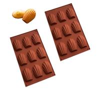 DHSBGWSX Molde de 2 piezas para tartas de conchas, 9 piezas, molde tridimensional, molde de silicona antiadherente