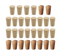 DHSBGWSX Paquete de 30 tapones de corcho cónicos, tapones de botella de vino, tapones de corcho de repuesto, tapones de botella a prueba de fugas, tapones de sellado, manualidades de corcho