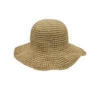 DHSBGWSX Sombrero de Sol para Mujer - Paja de Verano Plegable de Ala Ancha para Playa