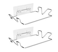 DHSBGWSX Soporte para Bolsas de Basura de 2 Piezas Con Pegatinas de Pared, Montado en la Pared, Percha de Acero Inoxidable, Estantería