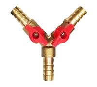 DHSBGWSX Válvula Y de tres vías de 1 pieza, conector de manguera, desviador de tubo de agua, accesorios de conexión de manguera, adecuado para tubos de aire, tuberías de agua, gas natural licuado y