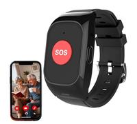 DHsdlpLU Reloj Emergencia Ancianos Inteligente Localización, Vibración Y Sonido Recordatorios Duales Regalo Ideal para Se Configura para 15 Miembros Buttons
