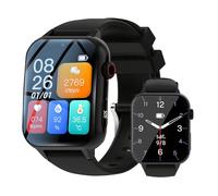 DHsdlpLU Reloj Inteligente para Personas Mayores con GPS, detección de caídas, localización, vibración y Sonido. Doble recordatorio. Ideal para Regalar a Personas Mayores Black