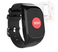 DHsdlpLU Reloj Localizador Personas Mayores Ancianos Inteligente Localización, Vibración Y Sonido Recordatorios Duales Regalo Ideal para Se Configura para 15 Miembros Buttons