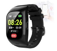 DHsdlpLU Reloj Localizador Personas Mayores Ancianos Inteligente Localización, Vibración Y Sonido Recordatorios Duales Regalo Ideal para Se Configura para 15 Miembros Screen