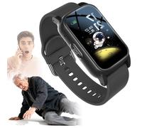 DHsdlpLU Reloj Localizador Personas Mayores con GPS con Detección De Caídascon Botón De Llamada De Emergencia Monitoreo De La Salud para Mayores Black