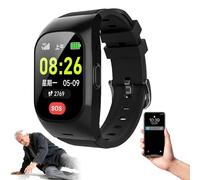 DHsdlpLU Reloj Localizador Personas Mayores GPS Ancianos Inteligente Localización, Vibración Y Sonido Recordatorios Duales Regalo Ideal para Se Configura para 15 Miembros Screen