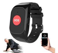 DHsdlpLU Reloj Localizador Personas Mayores GPS Ancianos Inteligente Localización, Vibración Y Sonido Recordatorios Duales Regalo Ideal para Se Configura para 15 Miembros Buttons