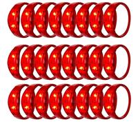 Dhseinat 100 pulseras LED activadas por sonido con luz estroboscópica LED intermitente, control de música, pulseras para rave, premios de juego, regalo de fiesta de cumpleaños, regalo del día de San