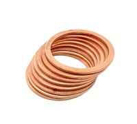 DHSWZ Ctongrun-Arandelas Planas M21 Sello DE COBER COPPRA FLATA, Buena Resistencia a la corrosión (Inner Diameter : 21x26x1.5, Number of Pcs : 20Pcs)