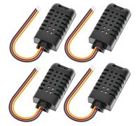 DHT21/AM2301A - Sensor digital de temperatura y humedad (4 unidades, DHT21/AM2301A), color negro