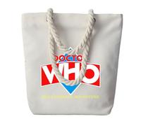 DHUAOPCK Bolsa tote Para Doc.tor W.h-o, bolsa tote personalizada para empresa con logo, ideal para playa y viajes, blanca